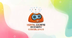 Logo of happy coders academy on KidsActivites.ma